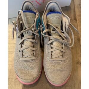 Nike Zoom LeBron NXXT Gen Sneakers Shoes Mens Size 13 Gray Rubber Sole Lace Up